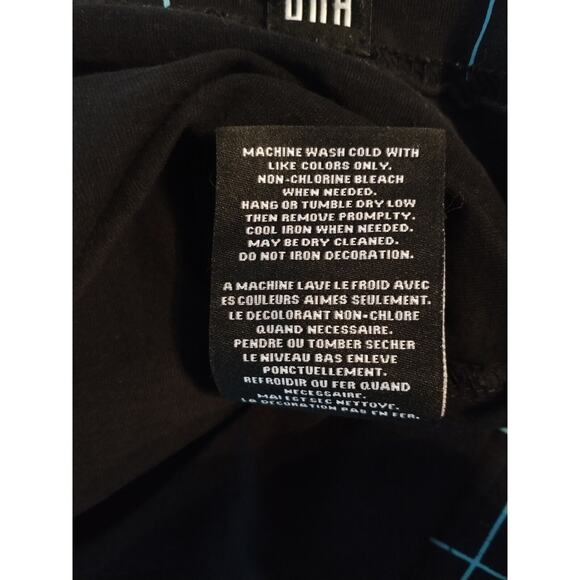 Hudson Outerwear Men's XL Shirt Black T-Shirt Grid Pattern Number Line Crewneck - Picture 16 of 16